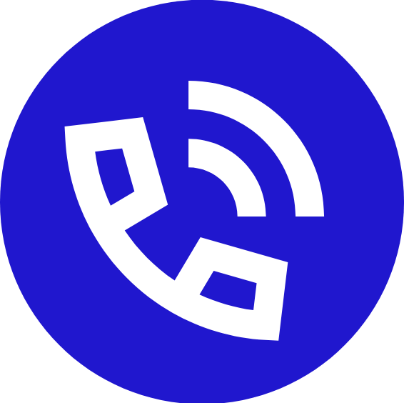 Phone Icon Blue